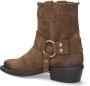 Bronx Moss Brushed Suede Boots met carre neus - Thumbnail 10