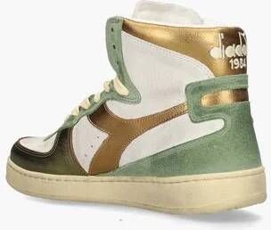 Diadora Heritage Mi Basket Metal Used Wit Groen