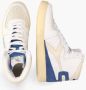 Diadora Heritage Mi Basket Punched Italia Wit Blauw - Thumbnail 2
