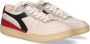 Diadora Heritage Mi Basket Row Cut Used Wit Rood Zwart - Thumbnail 9