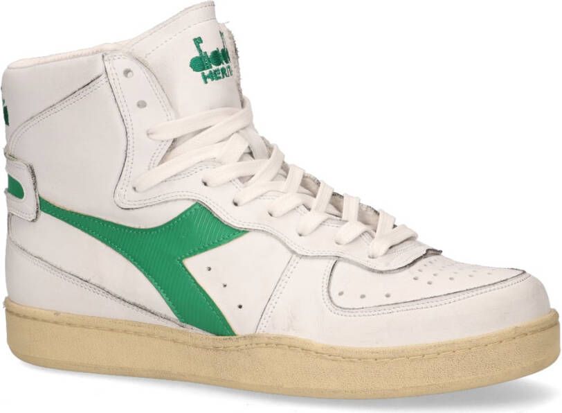 Diadora Heritage Mi Basket Used Wit Groen