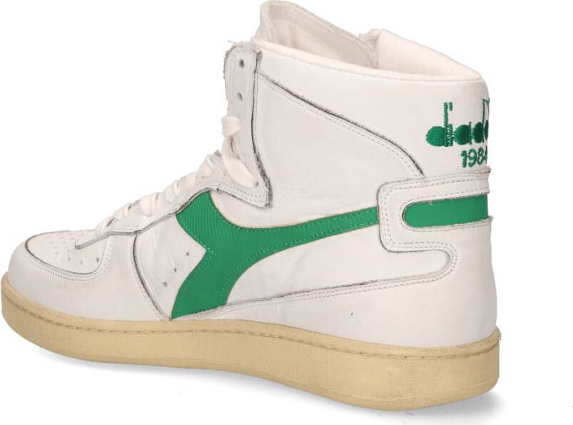 Diadora Heritage Mi Basket Used Wit Groen