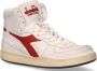 Diadora Heritage Mi Basket Used White Garnet Sneakers hoge-sneakers - Thumbnail 12