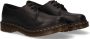 Dr. Martens Iconische 1461 platte schoenen in zacht Virginia leer Black Dames - Thumbnail 12