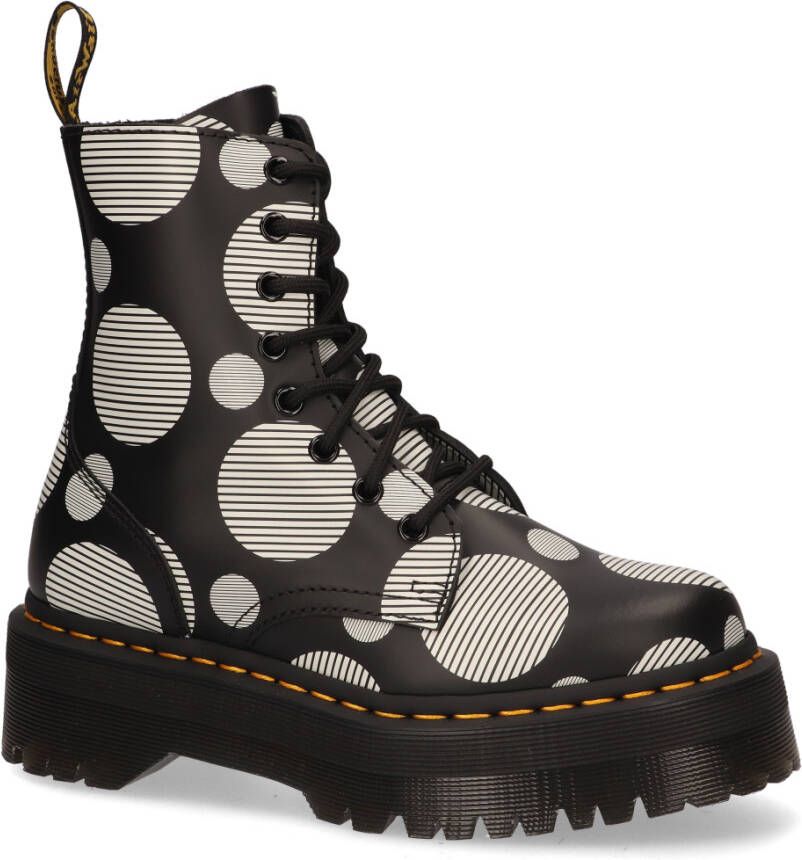 Dr. martens Jadon Platform Polka Dot Zwart Wit