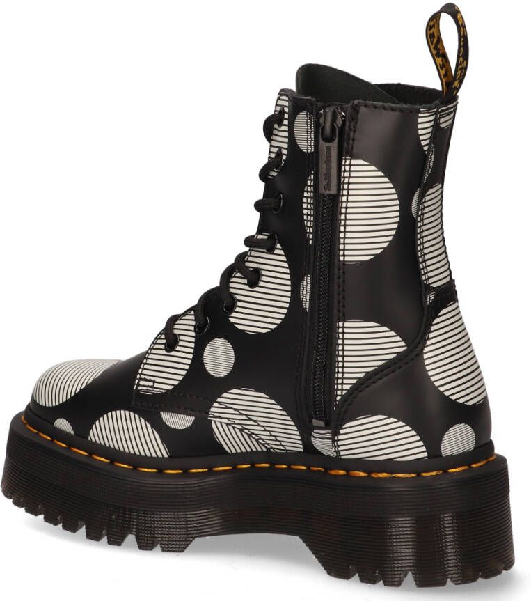 Dr. martens Jadon Platform Polka Dot Zwart Wit