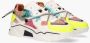 DWRS LABEL DWRS Jupiter tweed Pink Yello Roze Leer Lage sneakers Dames - Thumbnail 14