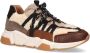 Dwrs LOS Angeles teddy Sneakers | Elefante Black Beige Dames - Thumbnail 6