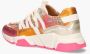 DWRS LABEL DWRS LOS ANGELES tweed Roze Champagne Dames Sneaker B9101 - Thumbnail 11