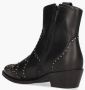 DWRS LABEL Lyon studs westernboots Zwart Leer Western Dames - Thumbnail 6