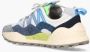 Flower Mountain Suede and technical fabric sneakers Washi MAN Blue Heren - Thumbnail 42
