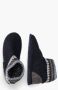 Giesswein Blauwe Gesloten Pantoffels met Bontvoering - Thumbnail 14