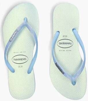 Havaianas Slim Glitter Iridescent Lichtblauw