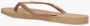 HAVAIANAS Teenslippers Dames Slim Logo Metallic Maat: 35 36 Materiaal: Rubber Kleur: Bruin - Thumbnail 10