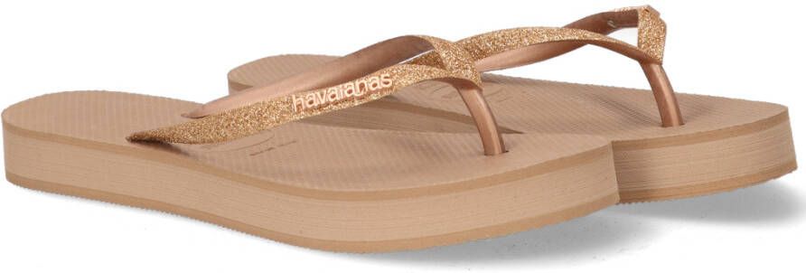 Havaianas Slim Flatform Glitter Goud