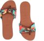 Bruin Tinten You Saint Tropez Teenslippers Zomer slippers Dames Bruin - Thumbnail 14