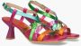 Hispanitas Multi Color Leren Jurk Sandalen Multicolor Dames - Thumbnail 15