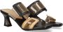 Hispanitas Stijlvolle T-Strap Hoge Hak Sandalen Zwart Dames - Thumbnail 7