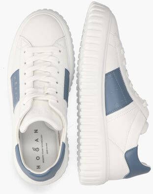 Hogan H-Stripes Wit Lichtblauw
