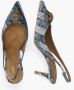 Kurt Geiger Belgravia Sling Back Heel Jeansblauw - Thumbnail 2