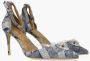 Kurt Geiger Belgravia Vinyl High Heel Jeansblauw - Thumbnail 2