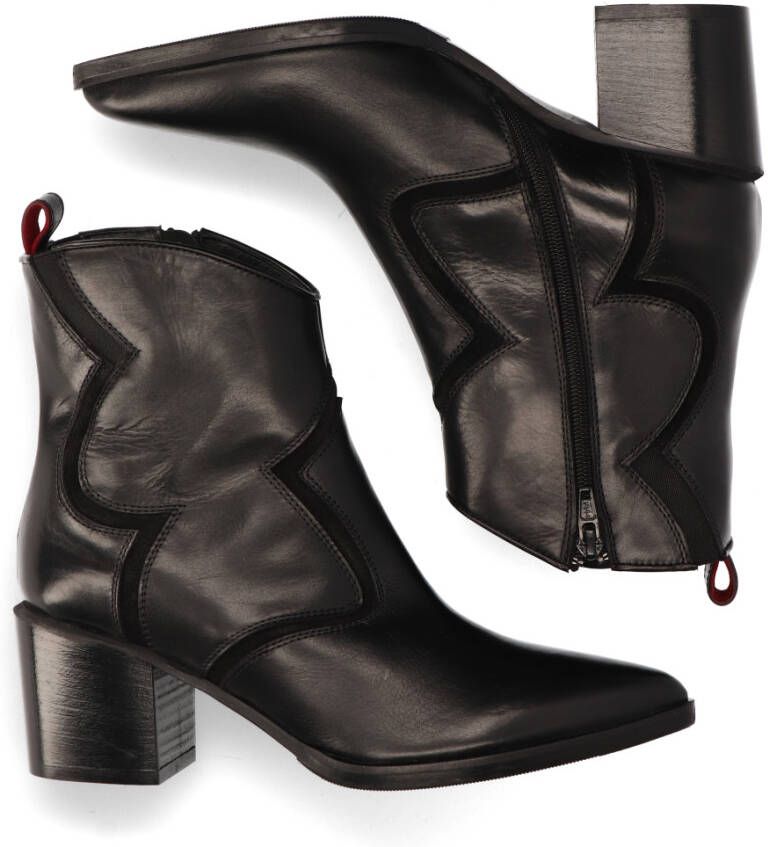 Maripe Zwarte Enkellaarsjes 31313 Schoenen