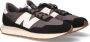 New Balance Zwarte Bimateriaal Sneakers met Groot Logo Black Heren - Thumbnail 8