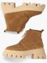 Nubikk Gorpcore outdoor FAshion bruin Tinten Flore Rock Fur Enkelboots Enkellaarsjes Dames Camel - Thumbnail 6