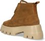 Nubikk Gorpcore outdoor FAshion bruin Tinten Flore Rock Fur Enkelboots Enkellaarsjes Dames Camel - Thumbnail 8
