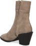 Bruin Tinten Romee Rock Enkellaarsjes Enkelboots met rits Dames Taupe - Thumbnail 9