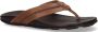 OLUKAI Teenslippers Heren Mea Ola Maat: 42 Materiaal: Leer Kleur: Bruin - Thumbnail 6