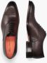 Santoni Leren veterschoenen Made in Italy Brown Heren - Thumbnail 8