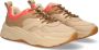 Anders SCOTCH & SODA Celest Cream meerkleurige beige sneakers voor dames - Thumbnail 8