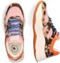 Scotch & Soda Celest leren chunky sneakers met dierenprint lichtroze multi - Thumbnail 7