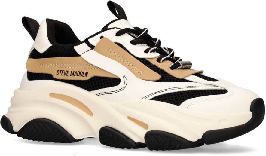 Steve Madden Possession Off-White Zwart Bruin