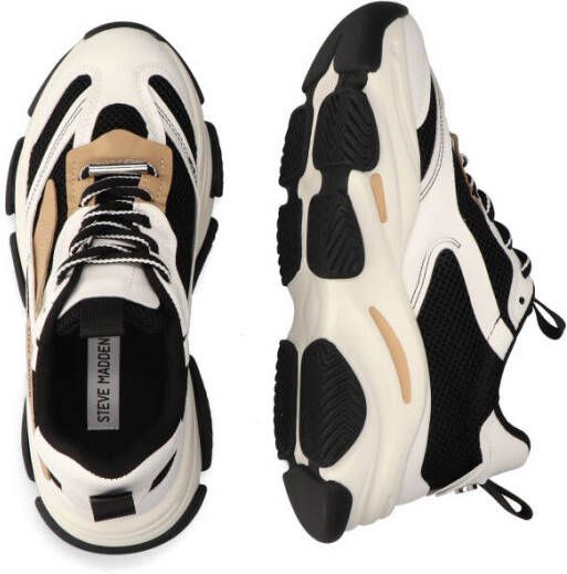 Steve Madden Possession Off-White Zwart Bruin