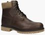 Timberland Bordeaux Rode Leren Waterdichte Laarzen Red Heren - Thumbnail 6