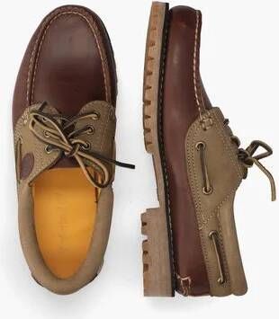 Timberland Authentics 3-Eye Classic Lug Boat Shoe Roodbruin
