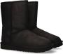 Ugg Classic Short Leather laarzen voor Dames in Black - Thumbnail 6