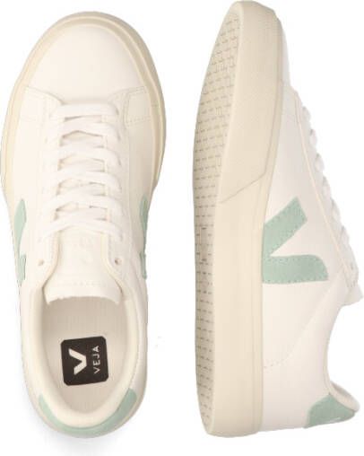 VEJA Campo Chromefree Leather Wit Mintgroen