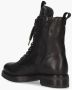 VIA VAI Juliette Abby leren veterboots Zwart Leer Veterboots Dames - Thumbnail 6