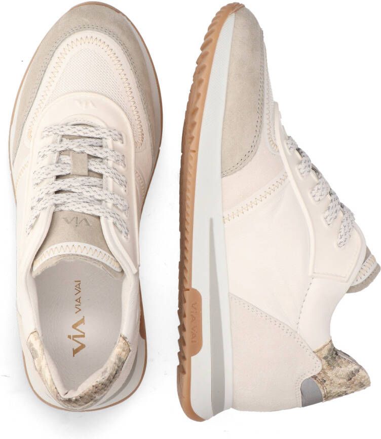 VIA VAI Witte Sneakers Dragon Pico Bianco - Schoenen.nl