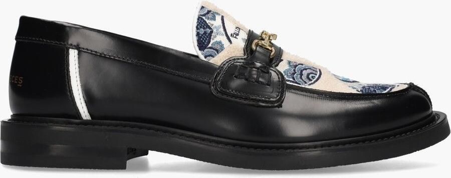 Filling Pieces Broken Plate Zwart Multi