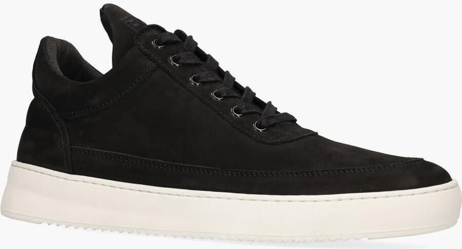 FILLING PIECES Lage Sneakers Heren Low Top Ripple Nubuck Maat: 45 Materiaal: Suède Kleur: Zwart - Foto 4