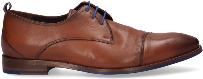 Floris van bommel 30118 De Stapper 02.00 Dark Cognac G+Wijdte Veterschoenen - Foto 6