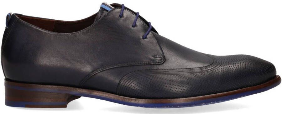 Floris van bommel 30144 De Stapper 06.01 Dark Blue G+Wijdte Veterschoenen - Foto 2