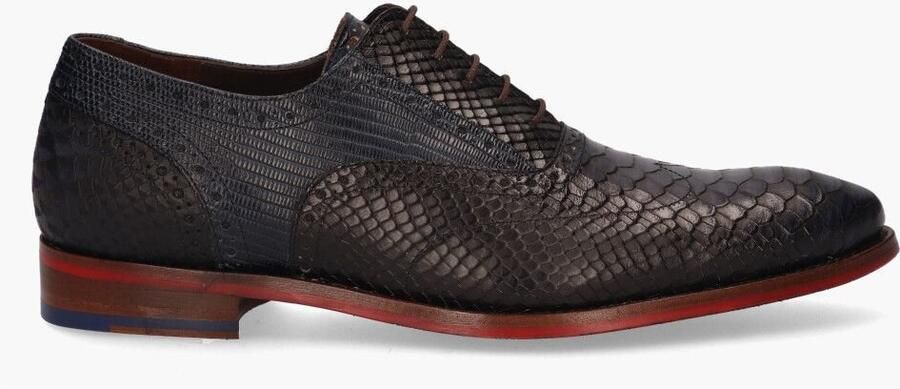 Floris van bommel De Stapper 05.17 Dark Blue G+ Wijdte Veterschoenen - Foto 4