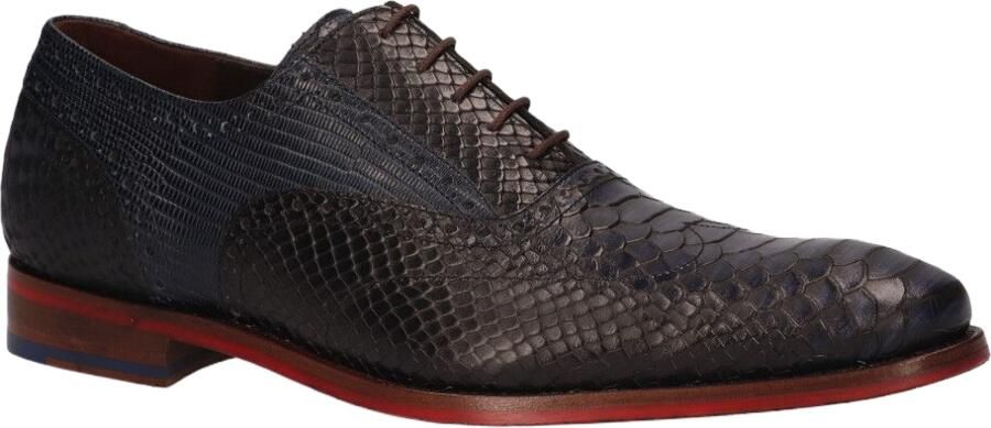 Floris van bommel De Stapper 05.17 Dark Blue G+ Wijdte Veterschoenen - Foto 5