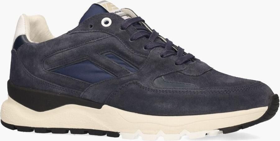 FLORIS VAN BOMMEL Lage Sneakers Heren Sfm-10154 De Treener Maat: 45⅓ Materiaal: Suède Kleur: Blauw