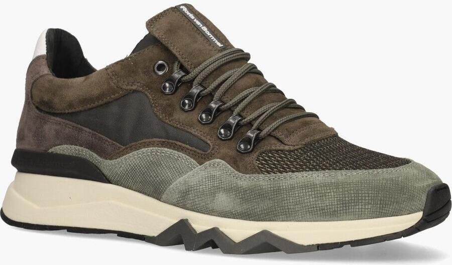 FLORIS VAN BOMMEL Lage Sneakers Heren Sfm-10135 De Zager Maat: 44⅔ Materiaal: Suède Kleur: Groen - Foto 3